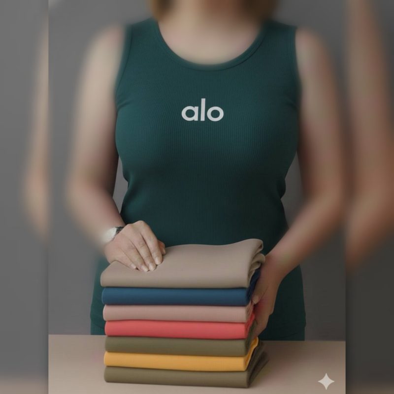 ️تاپ حلقه ای چاپ alo عمده (پک 5 عددی)️