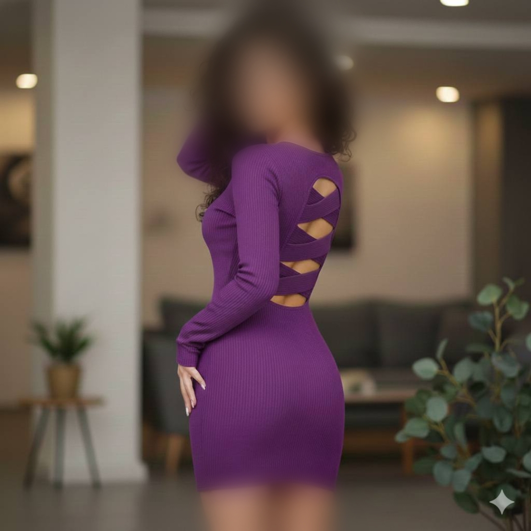 ️️سارافون بلند فینگر دار پشت ضربدری عمده (پک 6 عددی)️
