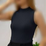 ️تاپ بیسیک یقه ۵ سانت عمده (پک 6 عددی)️