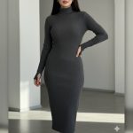 ️ماکسی بلند یقه اسکی عمده (پک 3 عددی)️