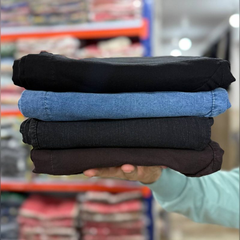 شلوار بوت‌کات سایز بزرگ عمده (پک 6 عددی)️