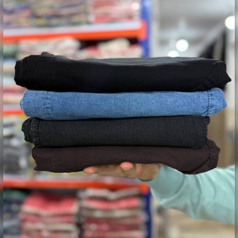 شلوار بوت‌کات سایز بزرگ عمده (پک 6 عددی)️