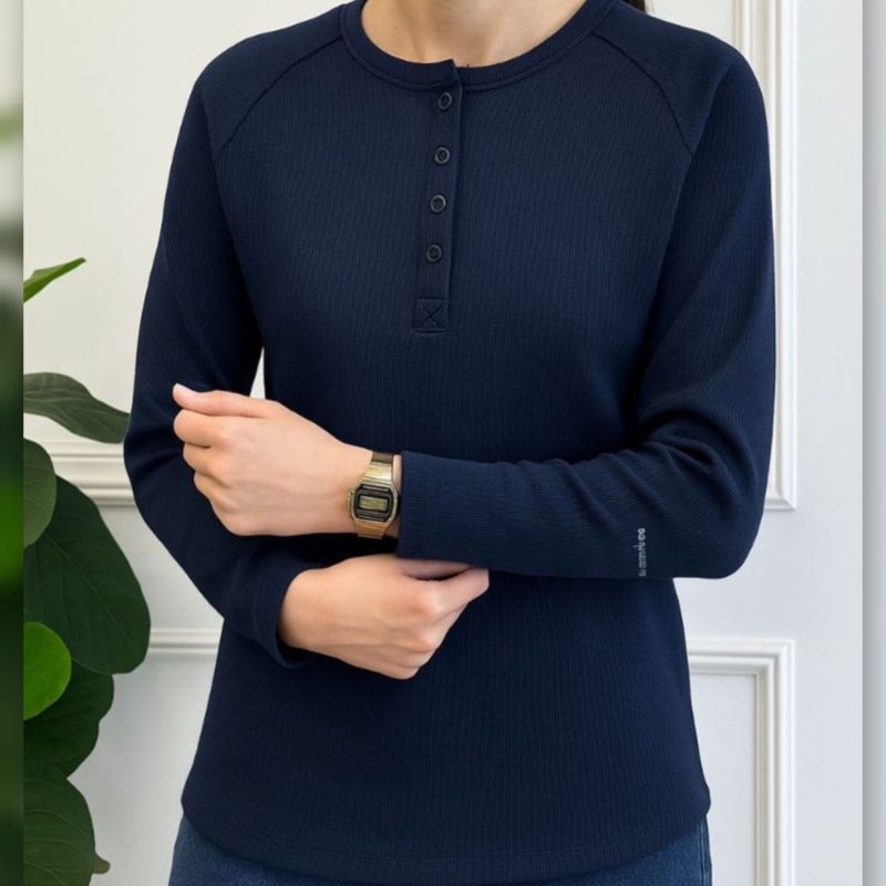 بلوز قاپک دار یقه ۴ دکمه عمده (پک 6 عددی)