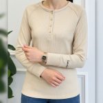 بلوز قاپک دار یقه ۴ دکمه عمده (پک 6 عددی)