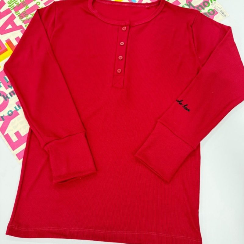 بلوز قاپک دار یقه ۴ دکمه عمده (پک 6 عددی)