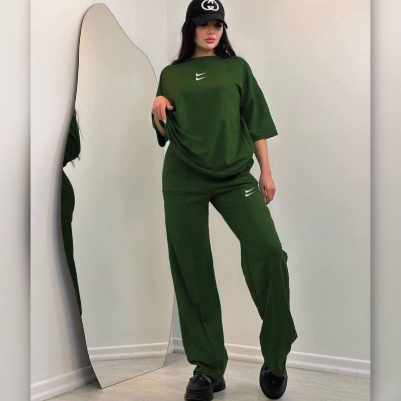 بلوزشلوار خط اتو چاپ دونایک عمده (پک 5 عددی)