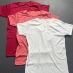 تیشرت جلو ۳دکمه قواره بزرگ عمده (پک 6 عددی)