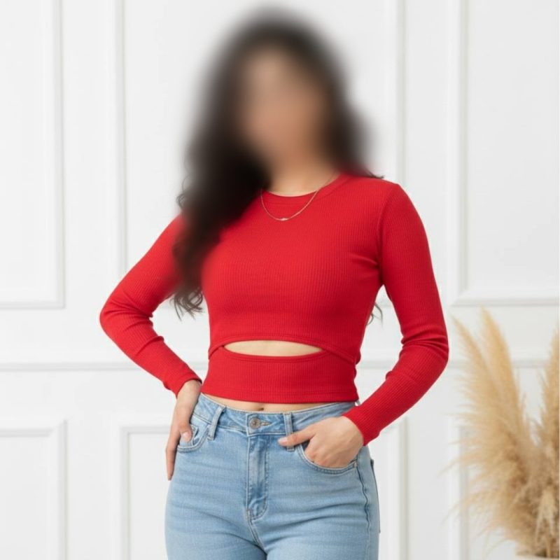 ️بلوز پایین اشکی یقه گرد عمده (پک 7 عددی)️