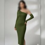 ️ماکسی یکطرف لختی استین جدا عمده (پک 6 عددی)️