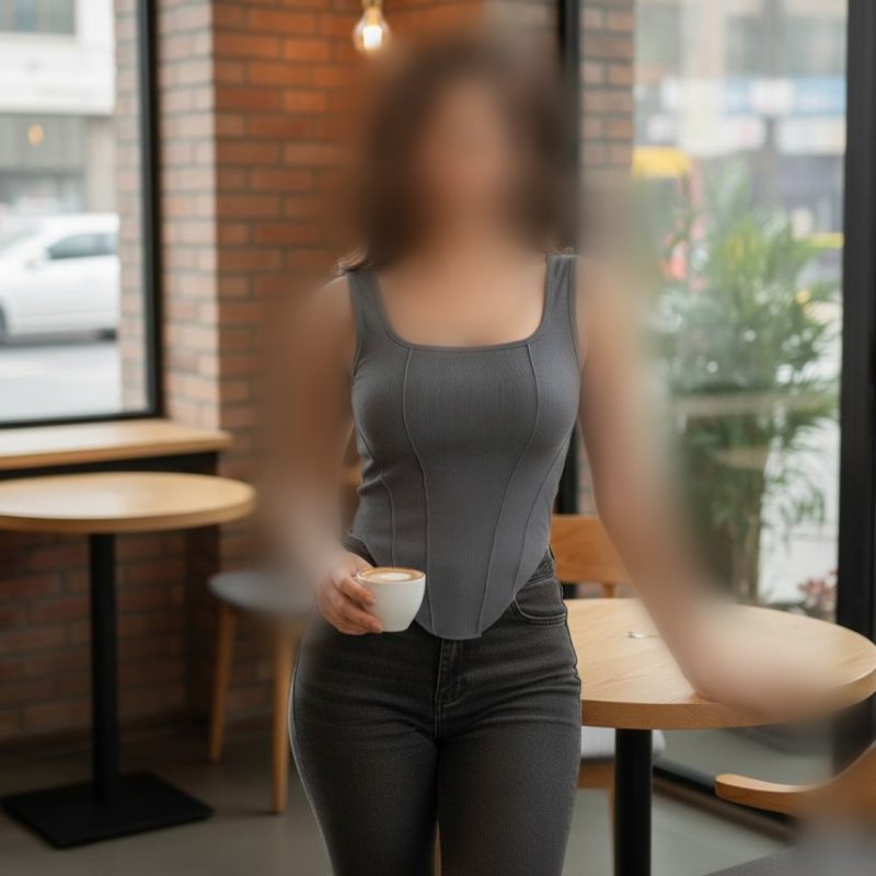 ️تاپ جلو ساسون پایین هلال ژول عمده (پک 6 عددی)️