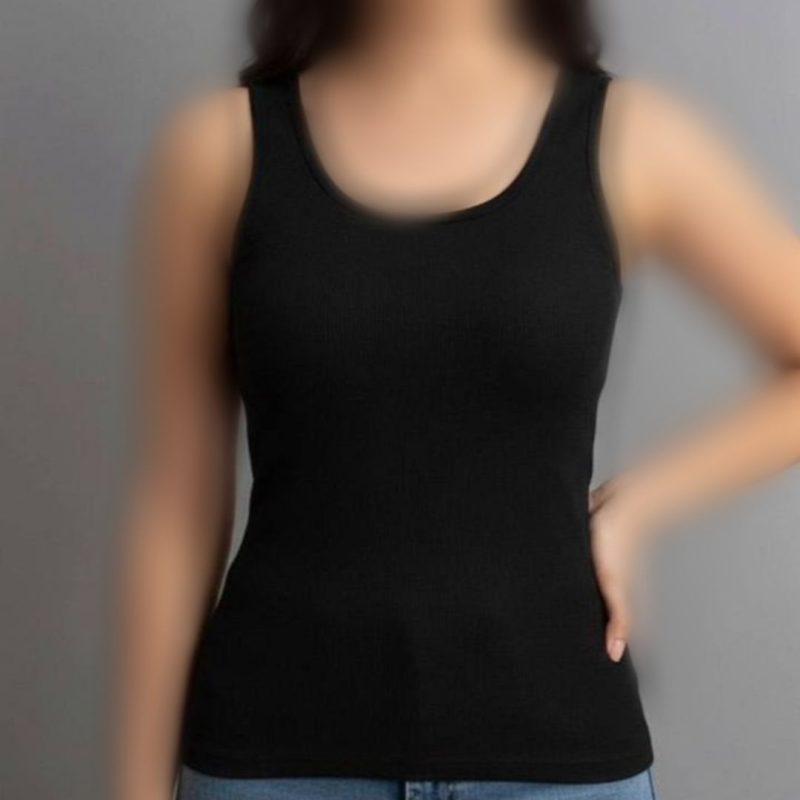 تاپ رکابی بیسیک یقه گرد عمده (پک 6 عددی)