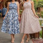 سارافون ساحلی طرح دار قد ۱۲۰ عمده (پک 6 عددی)