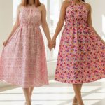 سارافون ساحلی طرح دار قد ۱۲۰ عمده (پک 6 عددی)