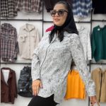 شومیز مانتویی عمده طرح گلپر (پک 4 عددی)