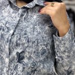 شومیز مانتویی عمده طرح گلپر (پک 4 عددی)