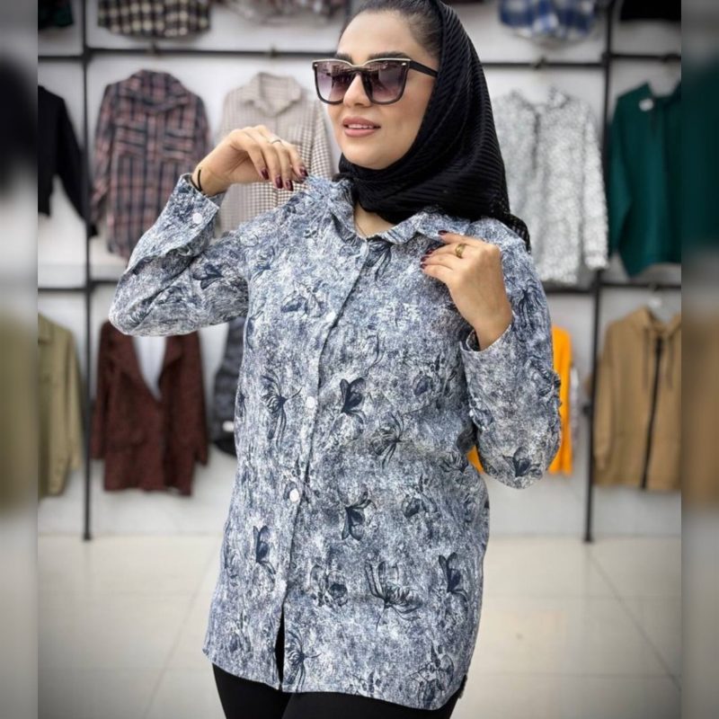 شومیز مانتویی عمده طرح گلپر (پک 4 عددی)