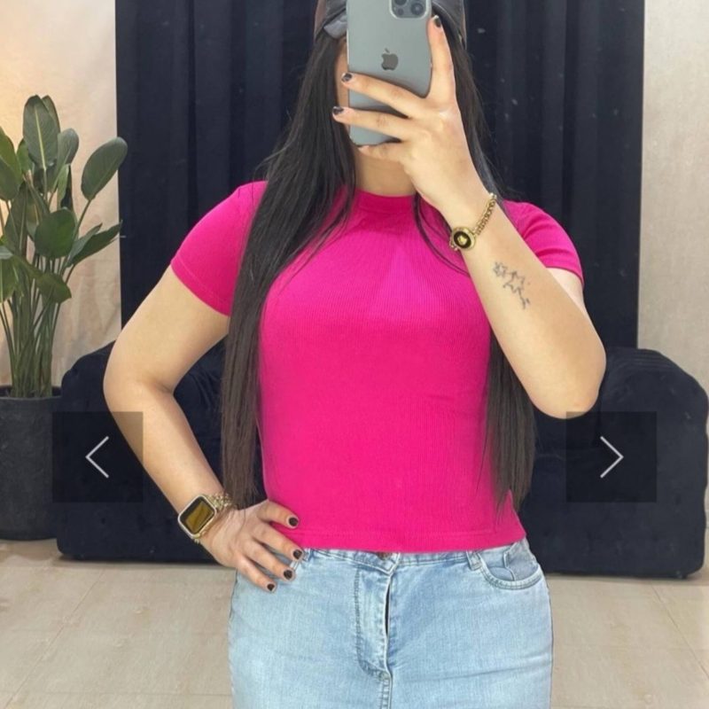 کراپ بیسیک نیم استین عمده (پک 4 عددی)