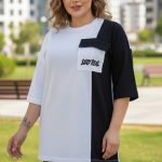 تیشرت  استین ۳ ربع تک جیب عمده (پک 4 عددی)