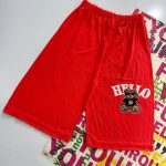 شلوارک  کمر کش چاپ خرس عمده (پک 6 عددی)