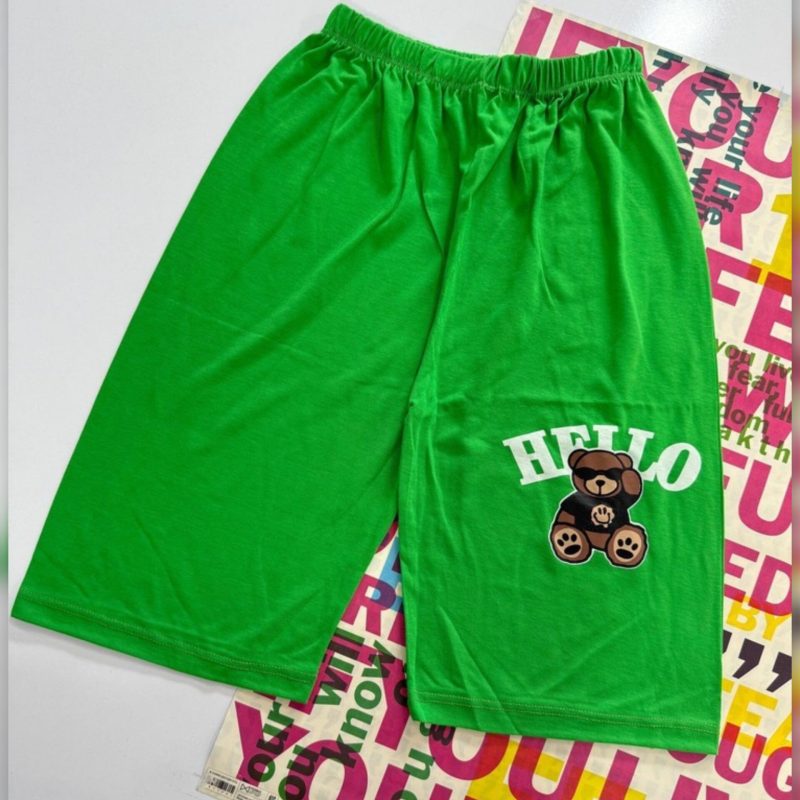 شلوارک  کمر کش چاپ خرس عمده (پک 6 عددی)