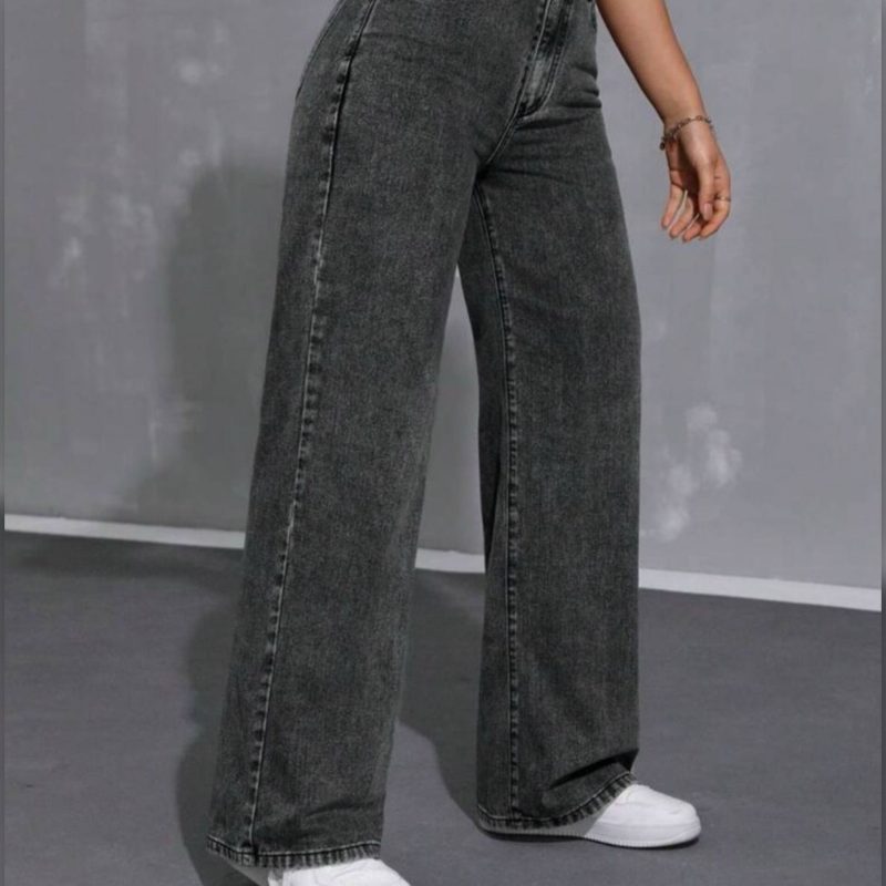 شلوار فول بگ عمده دو رنگ مشکی و ذغالی (پک 4 عددی)