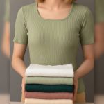 تیشرت نیم‌ استین یقه خشتی عمده (پک 6 عددی)
