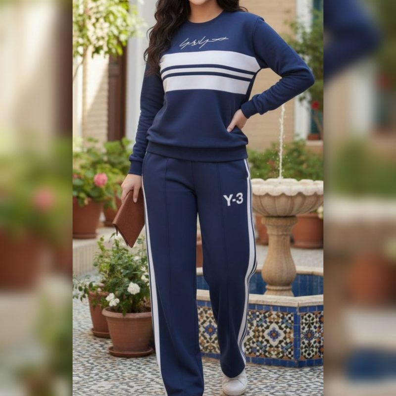 ست بلوز و شلوار نواری عمده (پک 5 عددی)