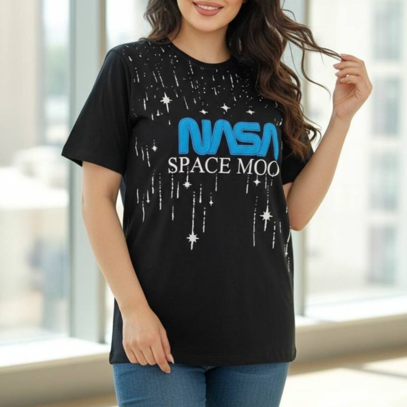 تبشرت چاپ پفکی nasa عمده (پک 4 عددی)