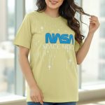 تبشرت چاپ پفکی nasa عمده (پک 4 عددی)