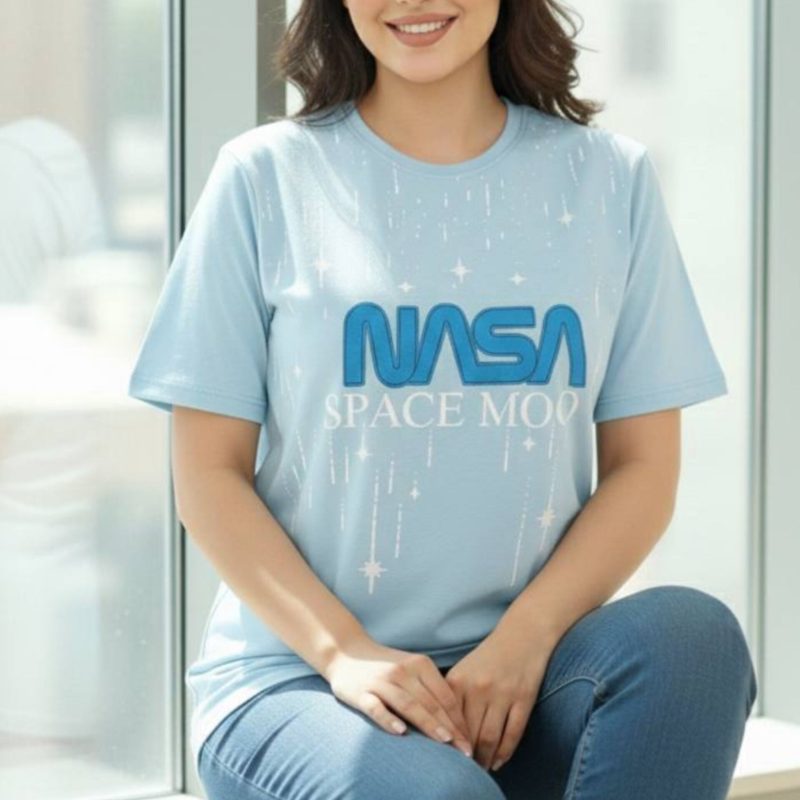 تبشرت چاپ پفکی nasa عمده (پک 4 عددی)