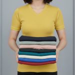 تیشرت بیسیک یقه هفت عمده (پک 5 عددی)