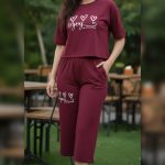 ست تیشرت وشلوارک قواره دار عمده (پک 6 عددی)
