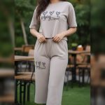 ست تیشرت وشلوارک قواره دار عمده (پک 6 عددی)
