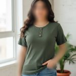 تیشرت نیم استین ۳ دکمه عمده (پک 6 عددی)