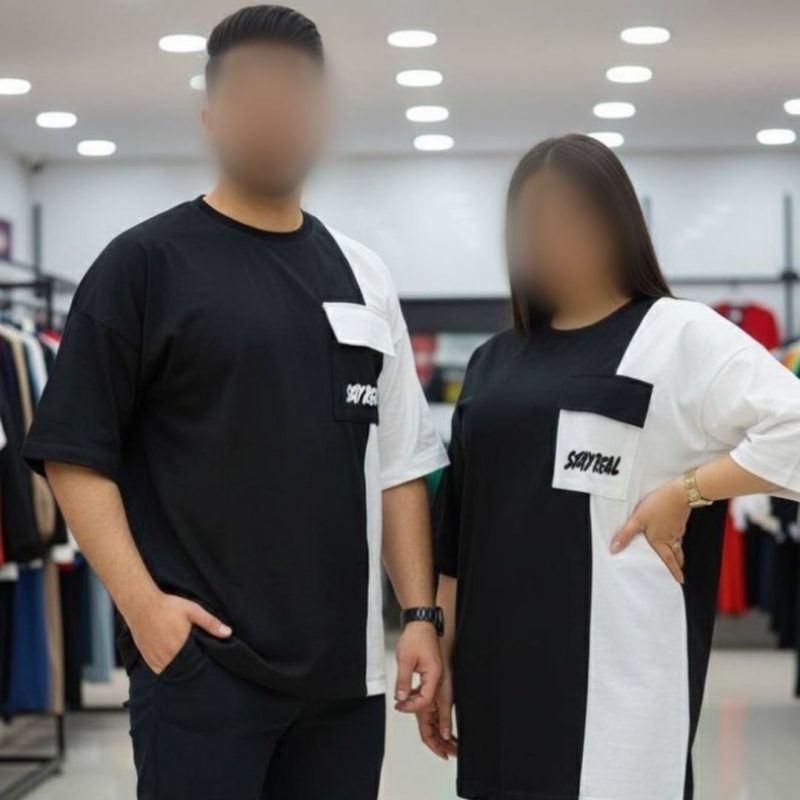 تیشرت  استین ۳ ربع تک جیب عمده (پک 4 عددی)