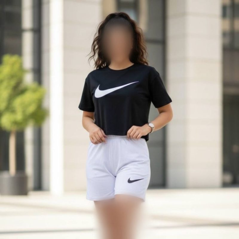 ست کراپ و شورتک نایک عمده (پک 4 عددی)