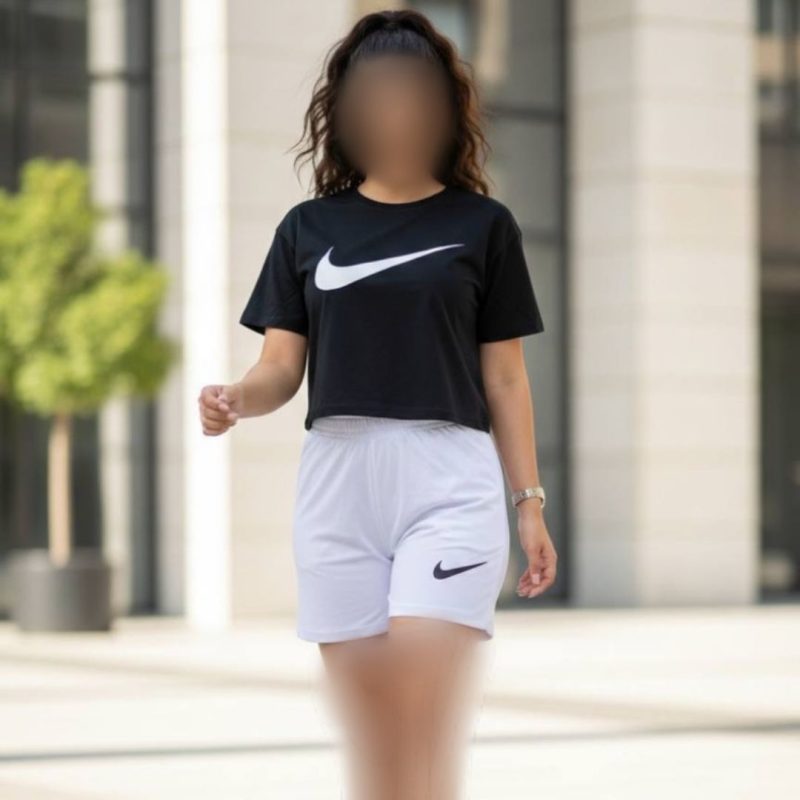 ست کراپ و شورتک نایک عمده (پک 4 عددی)