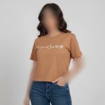 کراپ نیم استین چاپ چشم عمده (پک 4 عددی)