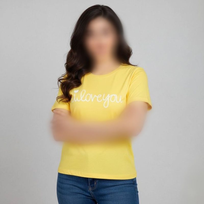 کراپ نیم استین چاپ لاو عمده (پک 4 عددی)