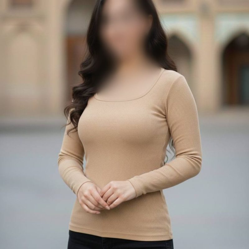 بلوز استین دار یقه خشتی عمده (پک 7 عددی)