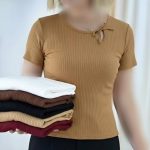 تیشرت نیم‌ استین گره ای عمده (پک 6 عددی)