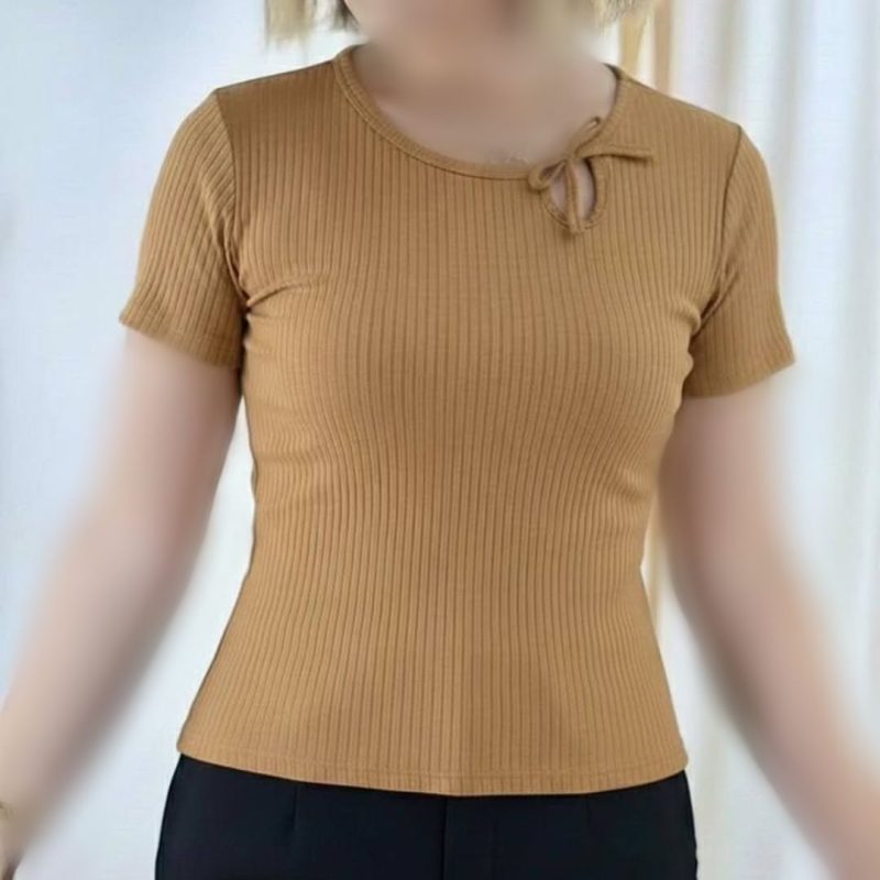 تیشرت نیم‌ استین گره ای عمده (پک 6 عددی)