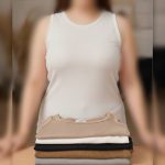 تاپ یقه گرد قواره دار قد ۷۰ عمده (پک 6 عددی)