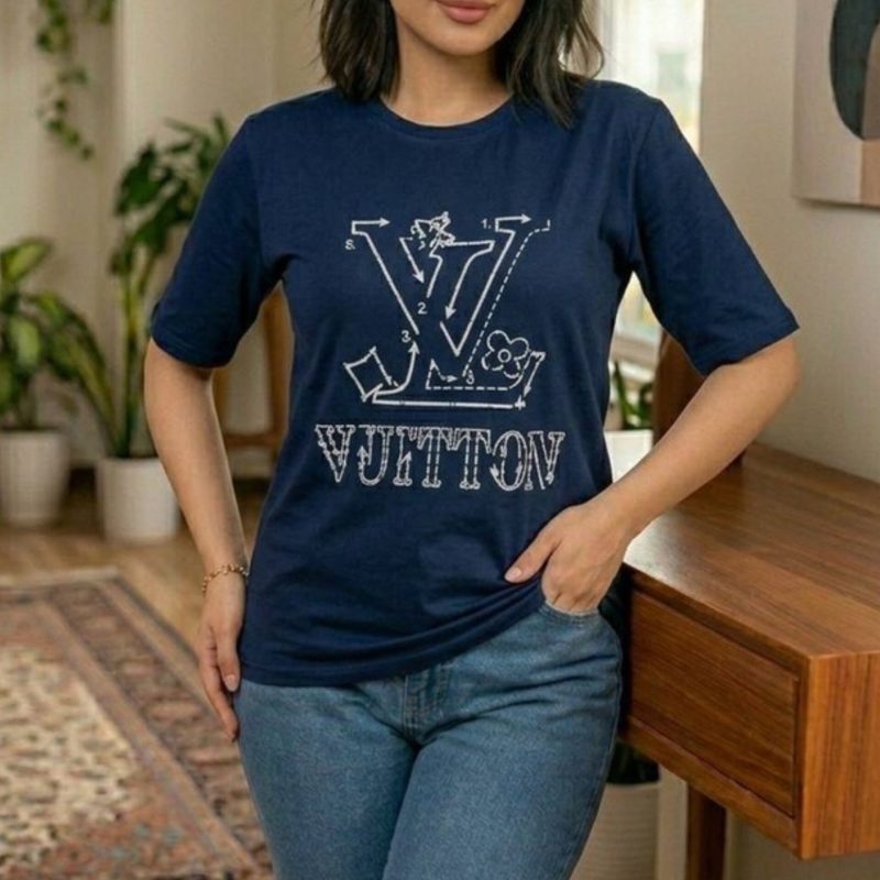 لانگ قواره دار جاپ LV (پک 6 عددی)