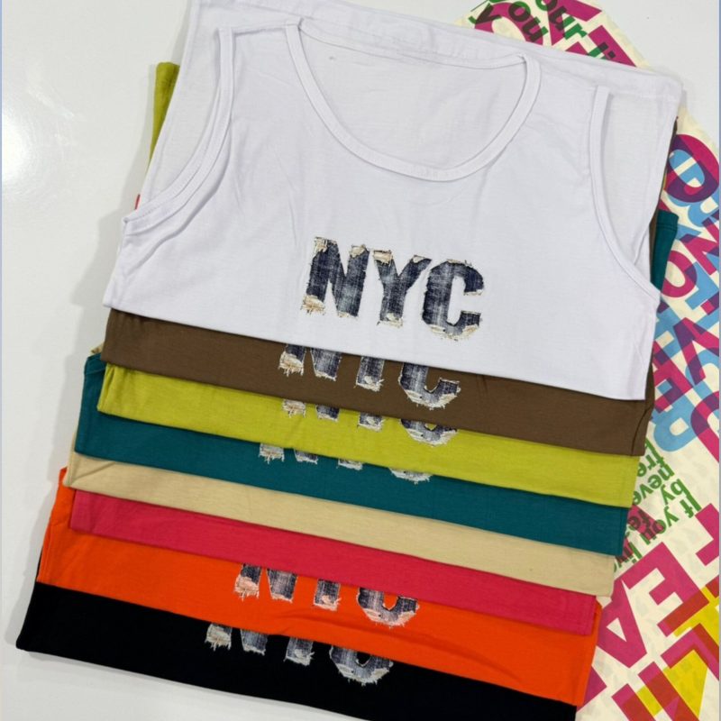 تاپ فول قواره چاپNYC عمده (پک 4 عددی)