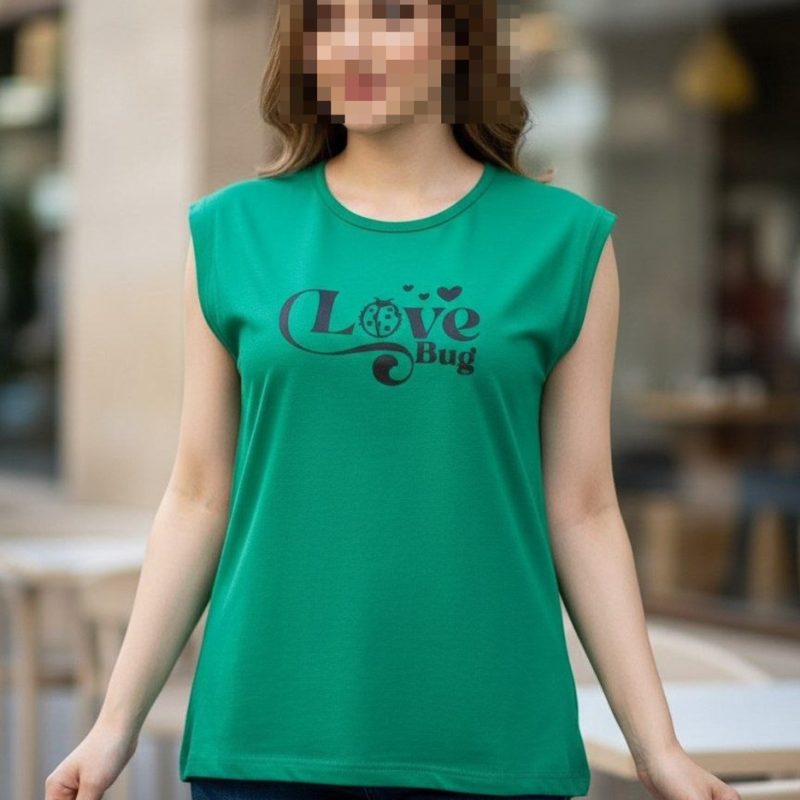 تیشرت استین سرخود love عمده (پک 4 عددی)