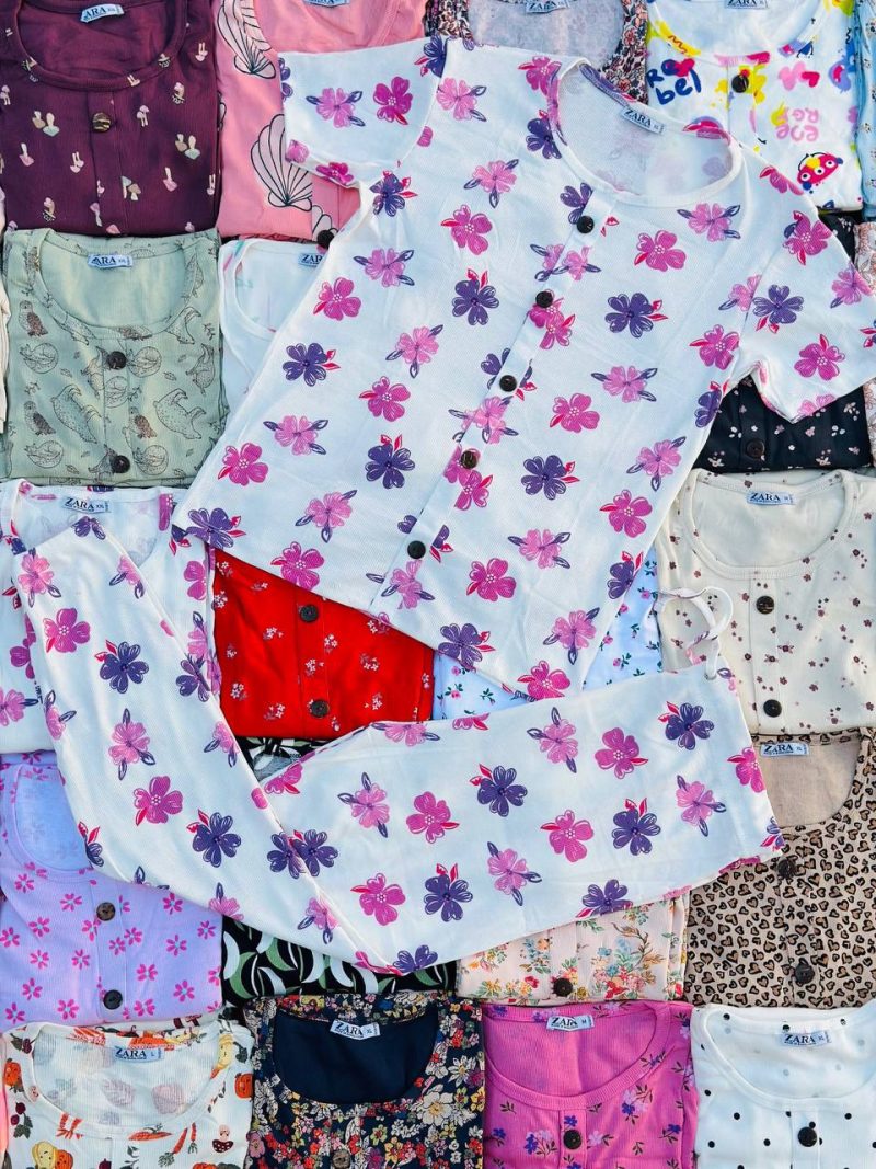 ست تیشرت و‌شلوار zara عمده (پک 6 عددی)