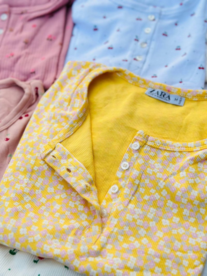 تیشرت یقه گرد ZARA عمده (پک 6 عددی)