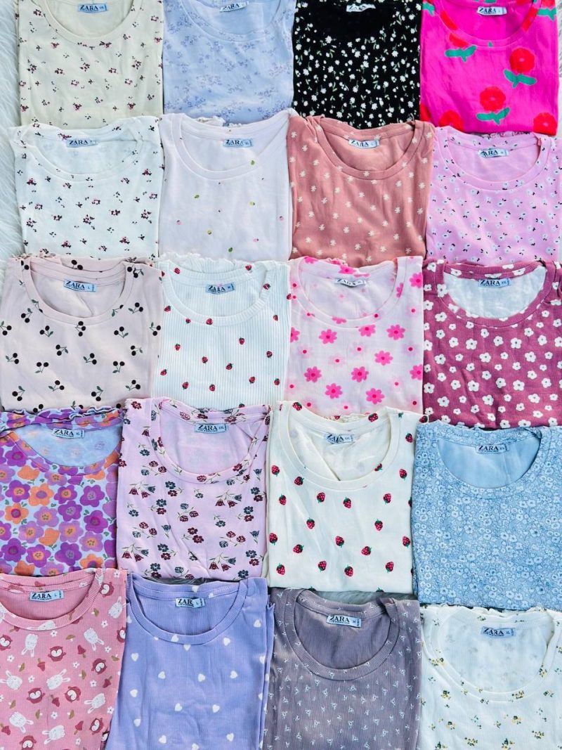 کراپ ZARA مدل چیندار عمده (پک 6 عددی)