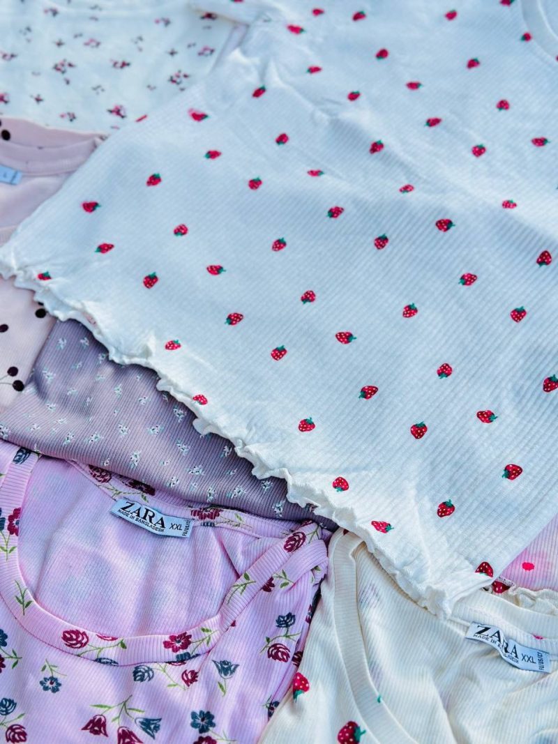 کراپ ZARA مدل چیندار عمده (پک 6 عددی)
